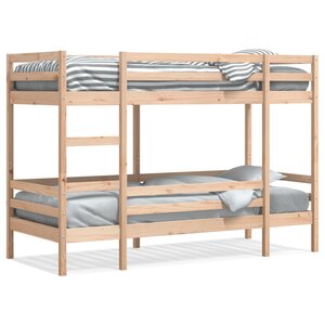 vidaXL Lit superposé 80x200 cm Bois de pin massif