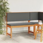 Banc de jardin vidaXL avec coussins 100x50x91 cm en bois d'acacia