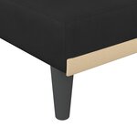 vidaXL Chaise longue noir velours