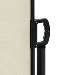 vidaXL Auvent latéral rétractable crème 120x600 cm