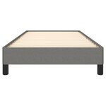 vidaXL Cadre de lit sans matelas gris foncé 90x190 cm tissu