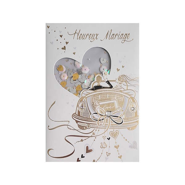 Carte de voeux - mariage - heureux mariage