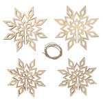 Déco bois Floc.de neige3D FSC Mix Credit - Nature