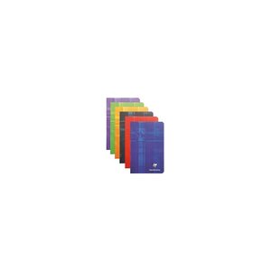 Clairefontaine 1 Carnet piqûre, 110 x 170 mm, 96 pages, séyès couleur aleatoire