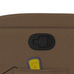 vidaXL Fauteuil de massage inclinable Marron Tissu