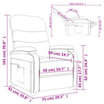 vidaXL Fauteuil de massage Noir Similicuir