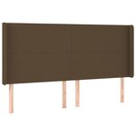 vidaXL Sommier à lattes de lit avec matelas Marron foncé 160x200 cm