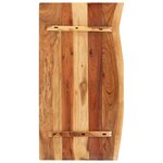 vidaXL Dessus de meuble-lavabo de salle de bain Acacia 100x52x3 8 cm