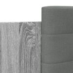 vidaXL Cadre de lit avec LED sans matelas sonoma gris 75x190 cm