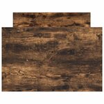 vidaXL Cadre de lit sans matelas chêne fumé 75x190 cm
