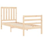 vidaXL Cadre de lit sans matelas bois massif