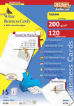 Pack 15 X 8 Cartes Visite Blanc 200G