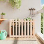 vidaXL Lit surélevé de jardin design de clôture 100x50x70cm pin massif
