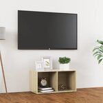vidaXL Meuble TV chêne sonoma 72x35x36 5 cm bois d’ingénierie