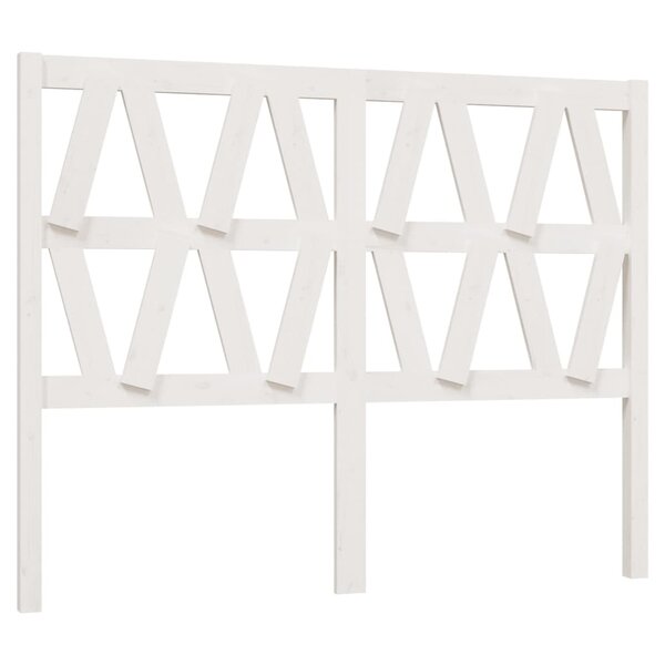 vidaXL Tête de lit Blanc 166x4x100 cm Bois massif de pin