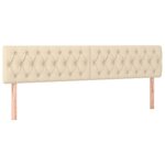 vidaXL Cadre de lit sans matelas crème 120x190 cm tissu