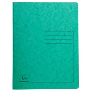 Chemise De Classement À Ressort Carte Lustrée 355gm2 - A4 - Vert - X 25 - Exacompta