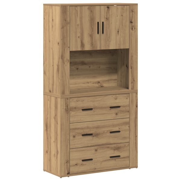 vidaXL Haut meuble en chêne 80x33x150 cm Bois d'ingénierie