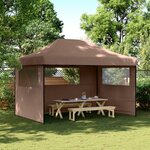 vidaXL Tente de réception pliable escamotable avec 3 parois latérales