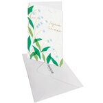 Carte De Voeux - Feuille De Muguet - Draeger paris