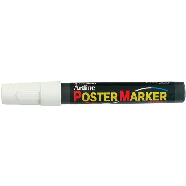 Marqueur 'PosterMarker Tempera' 'EPP4' pointe conique 4 mm blanc ARTLINE