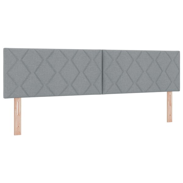 Tête de lit vidaXL Design blocs de diamant Gris clair 180 cm Tissu