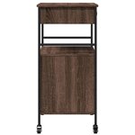 vidaXL Chariot de cuisine chêne marron 56x43x89 5 cm bois d'ingénierie