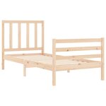 vidaXL Cadre de lit sans matelas bois de pin massif