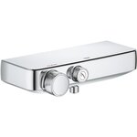 GROHE Mitigeur thermostatique douche Grohtherm SmartControl 34719000- Porte-savon -Limiteur de température-Economie d'eau- Chrome