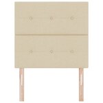 Tête de lit capitonnée crème 100 cm en tissu
