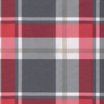 vidaXL Coussins de chaise à dossier haut lot de 6 carreaux rouge