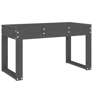 vidaXL Banc de jardin gris 80x38x45 cm bois massif de pin