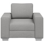 Fauteuil vidaXL Cloud Grey 59 cm en tissu