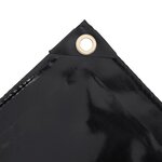 vidaXL Bâche de protection 650 g/m² 1 5x6 m Noir