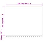 vidaXL Tissu de remplacement pour auvent rayures rouges et blanches