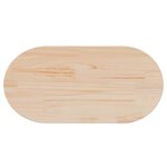 vidaXL Dessus de table 80x40x2 5 cm bois de pin massif ovale