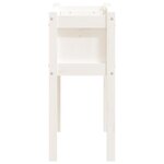 vidaXL Jardinières 2 Pièces avec pieds blanc bois de pin massif