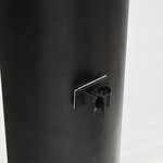 vidaXL Meuble TV d'angle 3 niveaux pour 32-70 pouces noir et argenté