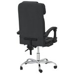 Fauteuil de massage inclinable de bureau informatique étude similicuir noir 02_0025414