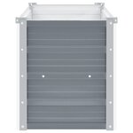 vidaXL Lit surélevé de jardin Acier galvanisé 100x40x45 cm Gris