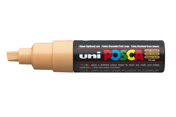 Marqueur Pte large biseautée POSCA PC8K 8mm Rose Saumon POSCA