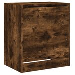 vidaXL Armoire à chaussures chêne fumé 60x42x69 cm bois d'ingénierie