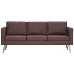 vidaXL Ensemble de canapé 2 Pièces tissu marron