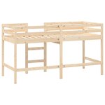 vidaXL Lit mezzanine d'enfants sans matelas avec échelle 90x200 cm