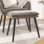 vidaXL Repose-pied Gris clair 45x29 5x35 cm Velours