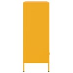 vidaXL Buffet haut jaune moutarde 68x39x101 5 cm acier laminé à froid