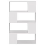 vidaXL Bibliothèque/Séparateur de pièce Blanc 80x24x124 5 cm Aggloméré