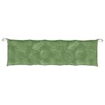 vidaXL Coussin de banc de jardin motif de feuilles 180x50x7 cm