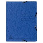 Paquet De 3 Chemises À Élastiques 3 Rabats Carte Lustrée 355gm2 - A4 - Couleurs Assorties - X 24 - Exacompta