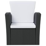 Salon de jardin meuble d'extérieur ensemble de mobilier 8 pièces avec coussins résine tressée noir 02_0017732